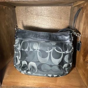 Black and Grey Coach Purse